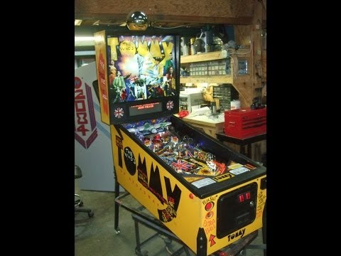 #400 Data East THE WHO'S TOMMY Pinball Machine and neat LED Mod in PLANE! TNT Amusements