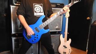 Testament - Trial By Fire Bass cover W/ Jackson CBXNT IV Concert Bass Demo