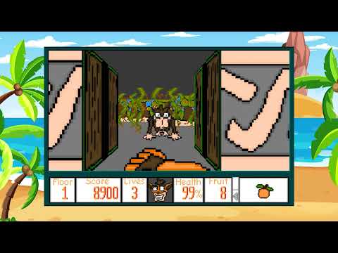 Crash Bandicoot - Wolfenstein 3D [MOD] Episode 1: N. Sanity Island - FL 1 (2006) [MS-DOS] - Demo Run