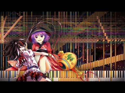 Synthesia: Touhou 14 - The Shining Needle Castle Sinking in the Air | 142,000 Notes | Black MIDI