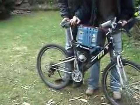 Electric starter motor bike