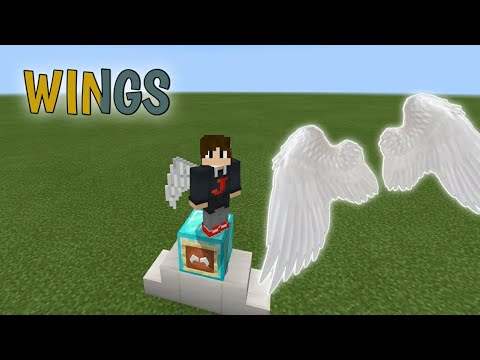 HOW TO HAVE WINGS IN MINECRAFT PE