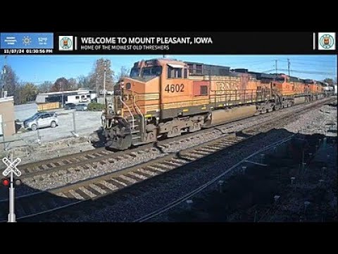 Mt Pleasant Coffee Depot Live Railcam - Mt Pleasant, IA  #steelhighway