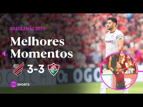 HULK FAZ GOLAÇO DE FALTA E FLU EMPATA COM O FURACÃO EM CURITIBA | ATHLETICO-PR 3 X 3 FLUMINENSE