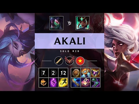 Akali Mid vs Karma: Killing spree - VN Grandmaster Patch 25.S1.1