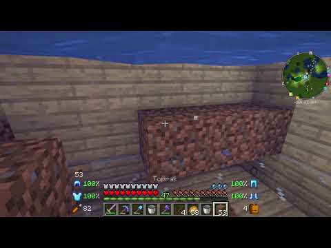 Sezon 11 Minecraft Modlu Survival Bölüm 20 - Evin Altına Akvaryum Yaptım