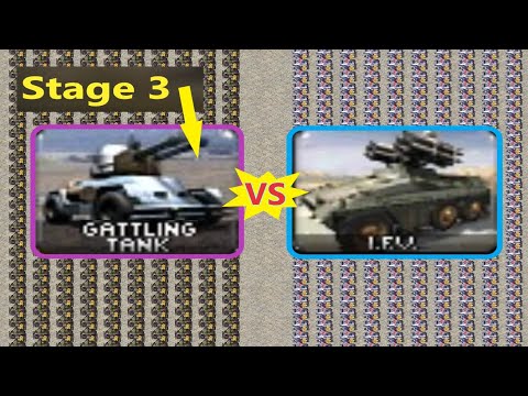 Stage 3 Gattling vs IFV - Same Cost - Red Alert 2