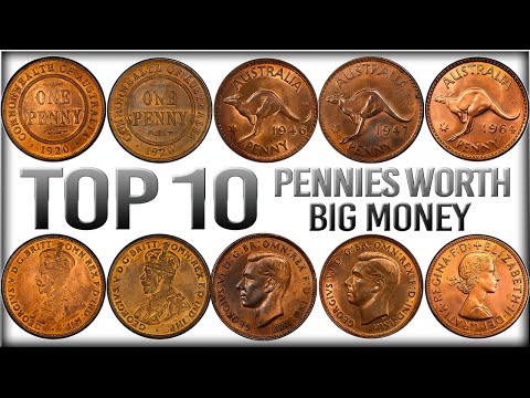 TOP 10 MOST VALUABLE AUSTRALIAN PENNIES WORTH BIG MONEY!!