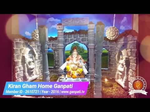 Kiran Gham Home Ganpati Decoration Video