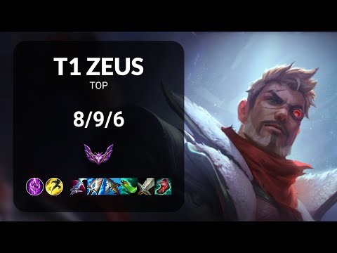 T1 Zeus Jayce vs Renekton TOP - KR  Patch 13.15