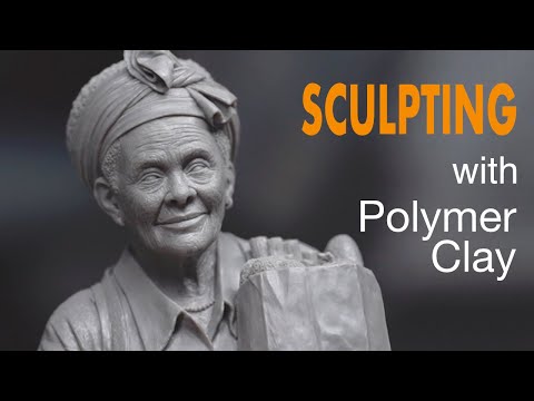 Sculpting a Grand Ma with Polymer Clay (timelapse)
