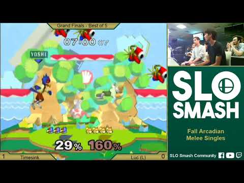 Fall Arcadian 2017 Melee - Timesink (Falco) vs Luc (Fox) - Grand Finals