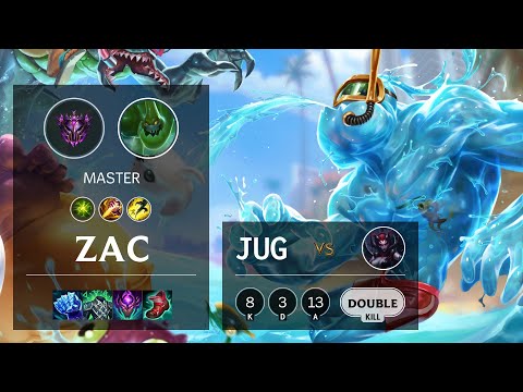 Zac Jungle vs Elise - KR Master Patch 11.17