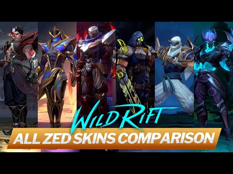 ALL ZED Skins Comparison ( Supreme Cells, Galaxy Slayer, Project, Psyops, Death Sword, Shockblade )