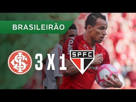 INTERNACIONAL 3 X 1 SÃO PAULO - GOLS - 14/10 - BRASILEIRÃO 2018