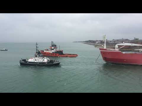 HMS Endurance Being Towed For Scrap Portsmouth Harbour