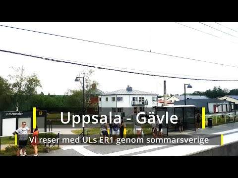 2021-07-10 TÅGLUFF - Fönsterresa med Upplands Länstrafiks UL ER1 från Uppsala C till Gävle C