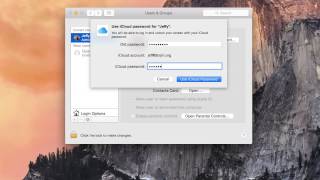 iCloud Password - OS X Yosemite Starter Guide