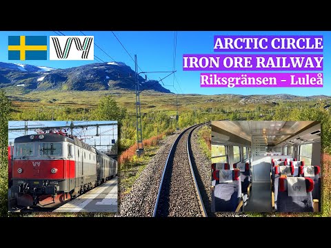 Vy “Arctic Circle” Intercity Train Narvik - Luleå - part 2: Iron Ore Railway Line via Kiruna