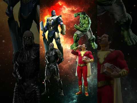 thanos and darkseid Vs marvel and DC