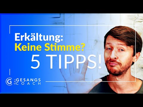 Erkältung? Heiserkeit? Diese 5 TIPPS, helfen Dir schnell zur Stimme! 🎶🤐