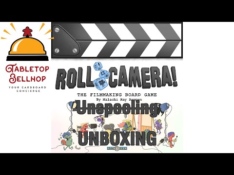 #Unboxing Roll Camera! The Filmmaking Board Game, a dice driven cooperative movie making boardgame