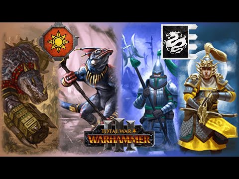 Lizardmen vs. Grand Cathay: Will Discipline Suffice Against the Reptilian Fury? | TW: Warhammer 3...