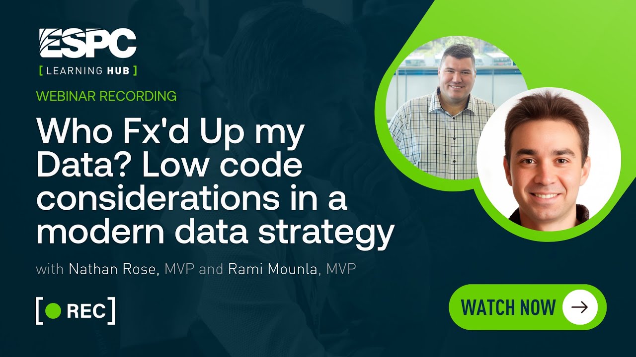 Who Fx'd Up my Data? Low code considerations in a modern data strategy Who Fx'd Up my Data? Low code considerations in a modern data strategy