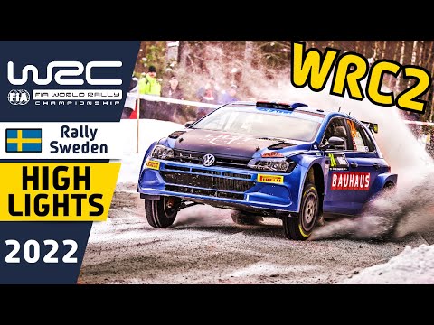WRC Rally Highlights : Rally Sweden 2022 : WRC2 Day 2