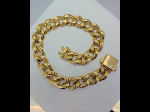 22kt Plain Gold hollow Bracelet