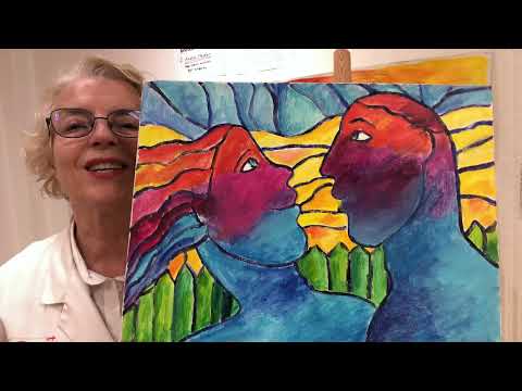 [Alina Witwitzka] Radość w zabawie kolorami #alinawitwitzka #radość #acryl #malarstwointuicyjne
