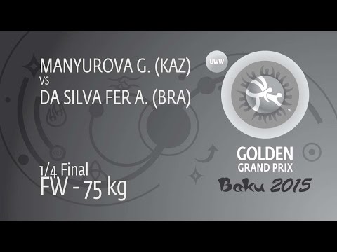 1/4 FW - 75 kg: G. MANYUROVA (KAZ) df. A. DA SILVA FER (BRA) by TF, 10-0