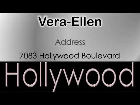 Vera Ellen   How to pronounce Vera Ellen Hollywood Actor from 7083 Hollywood Boulevard?