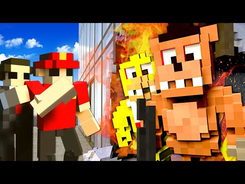 FNAF ANIMATRONICS DESTROY CITY! (Teardown)