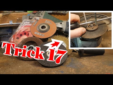 Using an angle grinder correctly: changing the disc, adjusting the guard, handling...