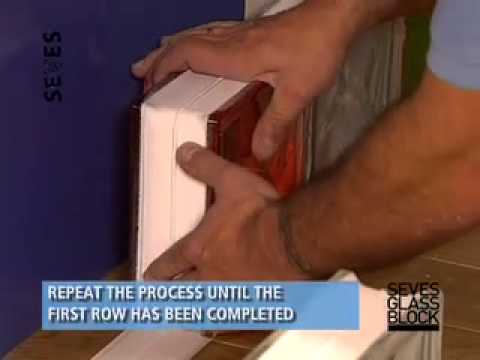 SEVES Quicktech -  Installation system for straight glass block walls