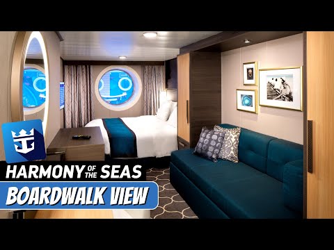 Harmony of the Seas | Secret Boardwalk View Staterooms Tour & Review 4K | Royal Caribbean Cruise - YouTube