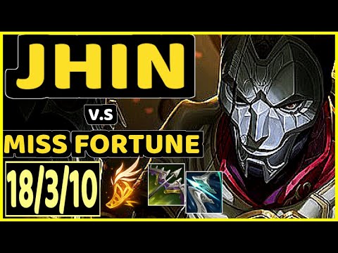 JHIN vs MISS FORTUNE - 18/3/10 KDA BOTTOM ADC GAMEPLAY - BR Ranked DIAMOND