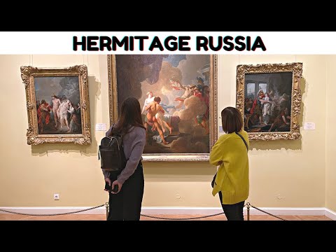 Hermitage St. Petersburg Headquarters Russia Walking Tour - 4K | 俄罗斯圣彼得堡冬宫徒步之旅