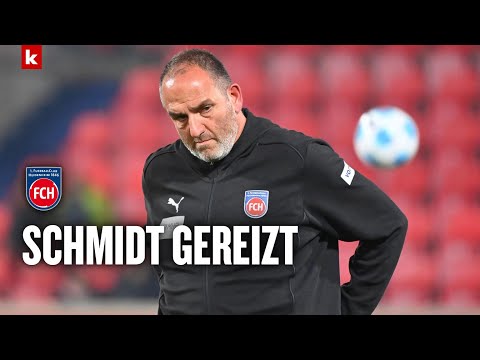 Video Thumbnail: Kader zu dünn? Schmidts deutliche Ansage: "Das ist euer Problem" | 1. FC Heidenheim - Holstein Kiel