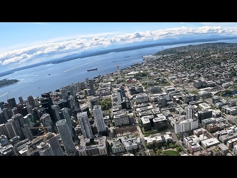 Flying Above Downtown Seattle with Ham Radio Operations