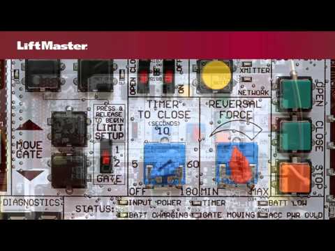 LiftMaster - Program Gate Operator Travel limits