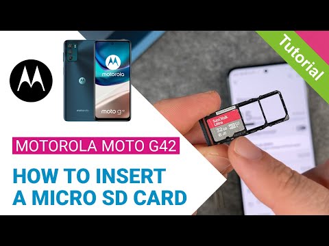 Motorola moto g42 - How to insert a micro sd card • 💾 • 📱 • 📈 • Tutorial