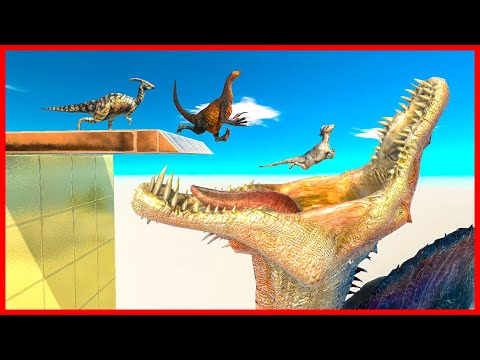 WHO can JUMP OVER CARNIVORE DINOSAURS | ARBS - Animal Revolt Battle Simulator
