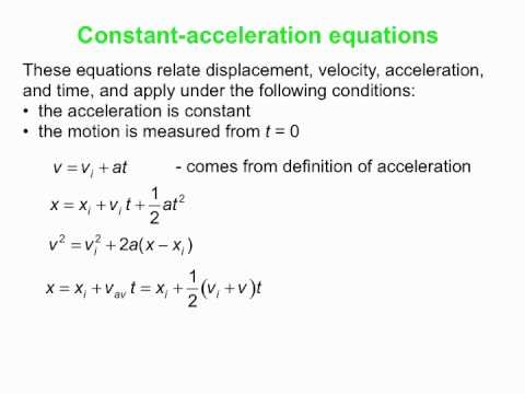 PY105 pre-class video for session 4 - acceleration