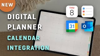 Link Digital Planner to Google Calendar, Apple Calendar & Reminders