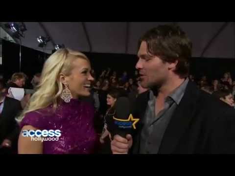 Carrie Underwood Gets Interviewed By  Mike Fisher