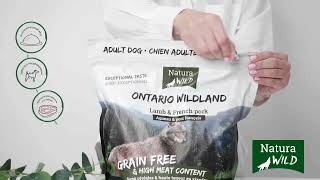 Natura Wild Dog Ontario Wildland Adult для взрослых привередливых собак всех пород (ягненок, французская свинина)