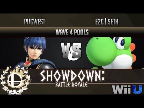 Showdown Battle Royale WAVE 4 POOLS - Pugwest (Marth) vs E2C | Seth (Yoshi)
