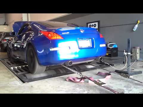 350z hr with injen cold air intakes dyno
